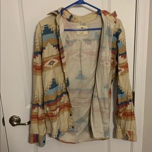 Hollister long sleeve button down shirt.